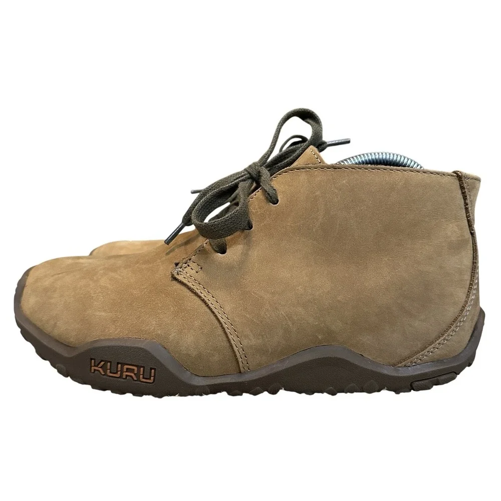 Kuru Aalto Chukka Ankle Boots Brown Comfort Lace Up‎ Casual Mens 8 Camel Suede